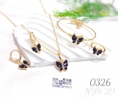 Popular butterfly pendant necklace set for children