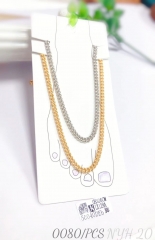 Wholesale price fashion jewelry Cuban chain anklet