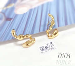 Women's irregular geometric stud earrings