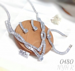 Romantic Crystal Zirconia Fashion Jewelry: Necklaces, Bracelets, Earrings
