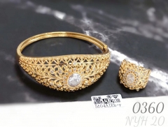 New hollowed-out ring and bracelet jewelry set