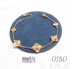 Lucky Four-Leaf Clover Classic Adjustable Women's Bracelet