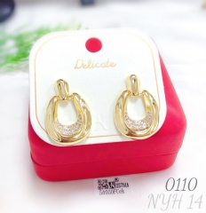 Korean style versatile gold-plated women's earrings