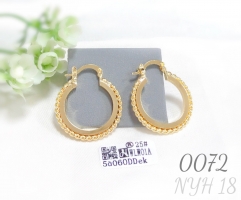 Personalized gold plated large hoop earrings