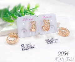 Bridal Jewelry Gold-Plated Cubic Zirconia Earrings