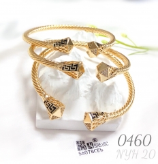 Vintage-style brass bracelets available for wholesale.