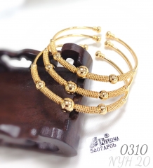 Open beaded bracelet for women's wedding jewelry