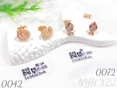 Colored Zircon Earrings