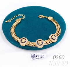 Medusa popular gold bracelet