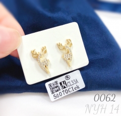 Cute animal earrings, reindeer earrings