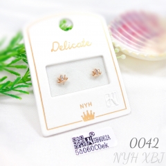 Cute cubic zirconia stud earrings