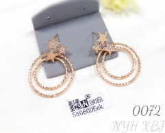 Wholesale star-shaped hoop earrings and five-pointed star earrings
