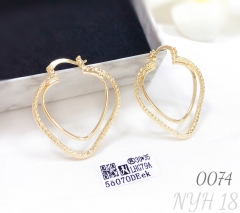 Sweet, cool, and sexy big heart earrings