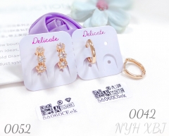 Zircon Champagne Gold Earrings