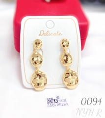 Ball style pendant stud earring