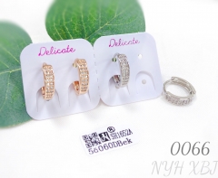 Classic Zircon Gold-Plated Versatile Earrings