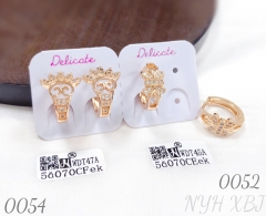 New gold-plated exquisite stud earrings, elegant earrings