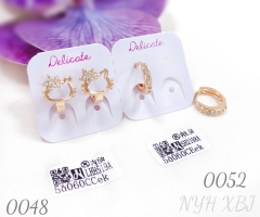 Cute Hello Kitty Gold Plated Girl Earrings