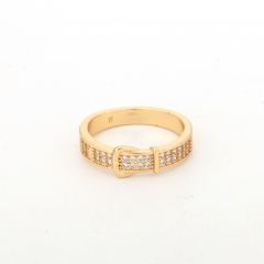 Cute zircon belt-shaped ring