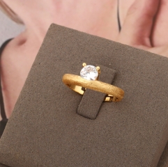 Gold Plated Adjustable Couples Rings