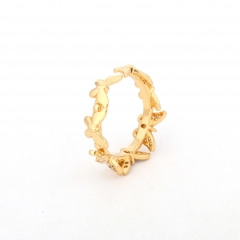 Miniature Inlaid Cubic Zirconia Butterfly Ring