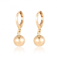 Wholesale custom gold-plated pendant spherical earrings