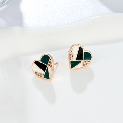 Stylish Colorful Heart Sweet Earrings