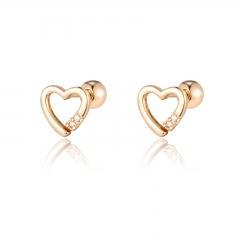 Women's Fashion Heart-Shaped Screw Earrings