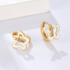 The butterfly-shaped earrings are a beautiful gift.