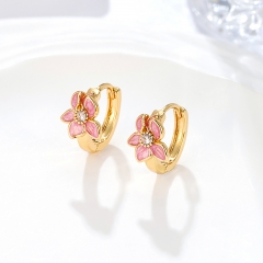Elegant Colorful Flower Earrings for Women