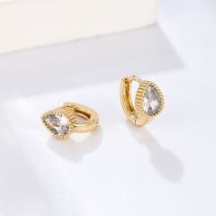 Fashion Jewelry Factory Wholesale Zircon Hoop Earrings