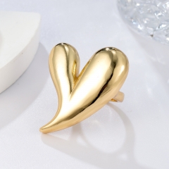 Elongated Puffy Heart Ring