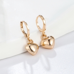 Stylish polished gold-plated chunky hoop earrings