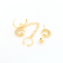 Hypoallergenic Celestial Moon Star Ear Cuff Set