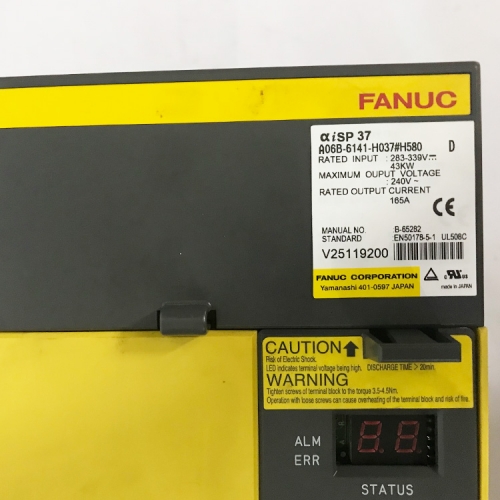 Fanuc amplifier A06B-6141-H037#H580 used 90 % new with 3 months warranty