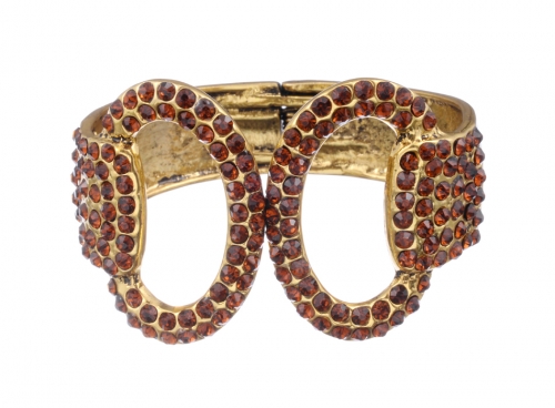 Vintage Pave Hinge Bangle