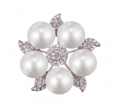 Pearl Cluster Brooch