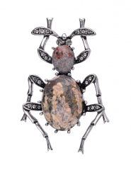 Large Beetle Bug Brooch Pin