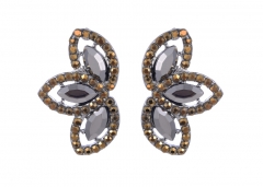Pave Navette Women's Stud Earrings