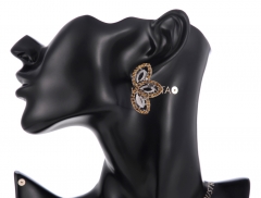 Pave Navette Women's Stud Earrings