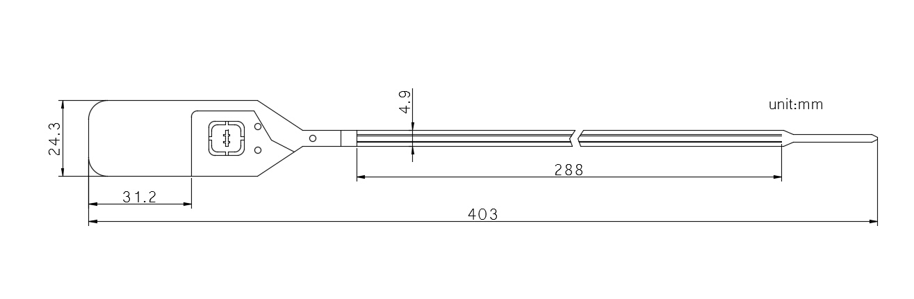 High security plastic seals for trucks