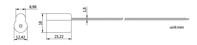 China Hot Selling shipping container cable seal singapore