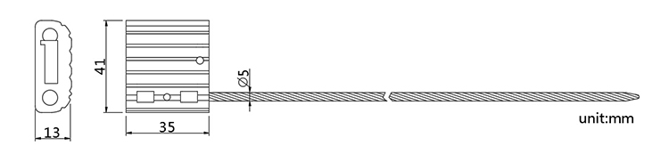 Aviation Stainless Steel cable seals for oil tank