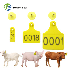 Etiqueta de oído RFID UHF Animal de oveja de vaca de cabra de cerdo personalizada para el ganado