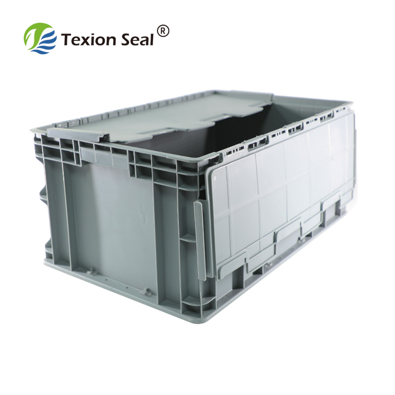 TXTB-008 plastic moving boxes warehouse plastic tote boxes with lids