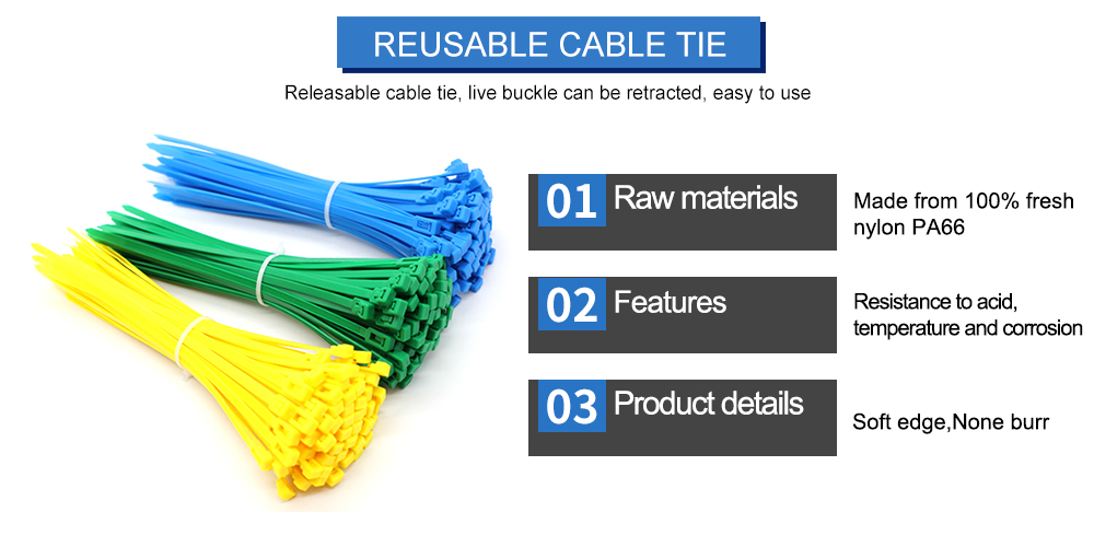 How about reusable cable ties
