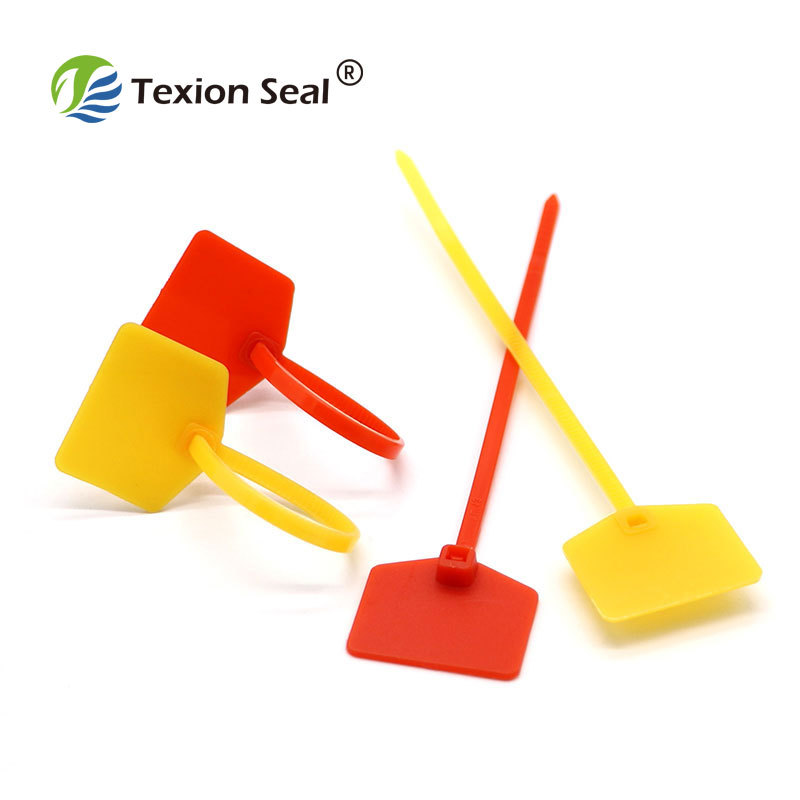 Indicative seal tamper evident security red pull tight plastic seal