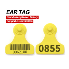 Haute qualité lueur bovins oreille tag triangle de vache étiquette oreille