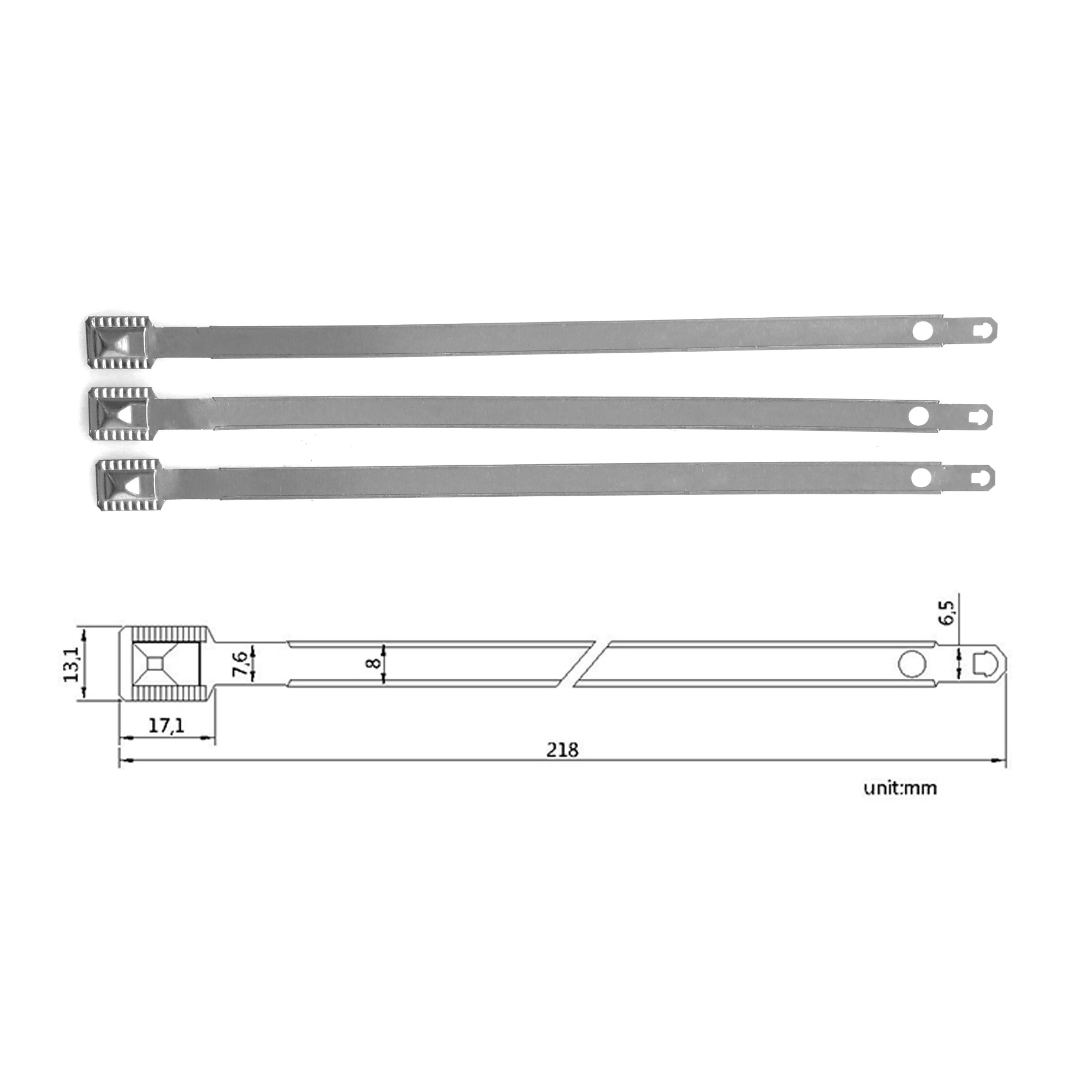 TX-SS101 temper proof security metal strap seal