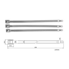 TX-SS101 temper proof security metal strap seal